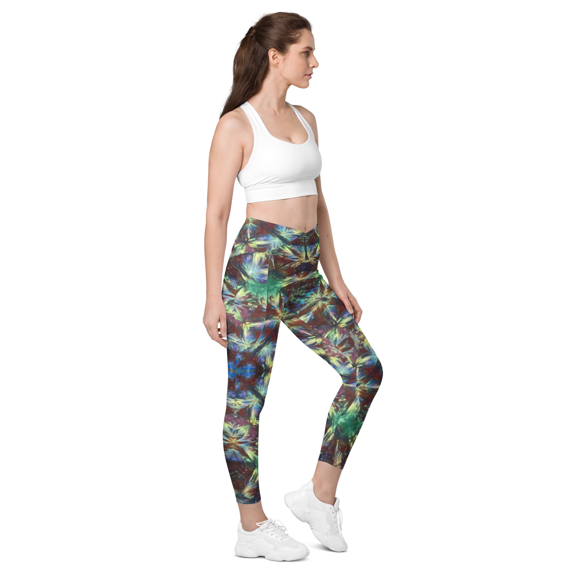 Crossover Leggings With Pockets - hugo dyes shop
